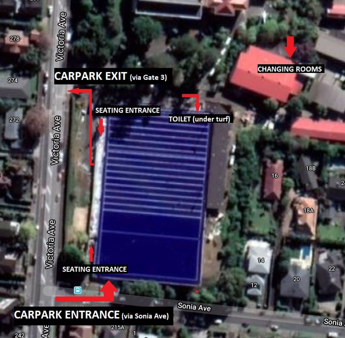 Baradene hockey map