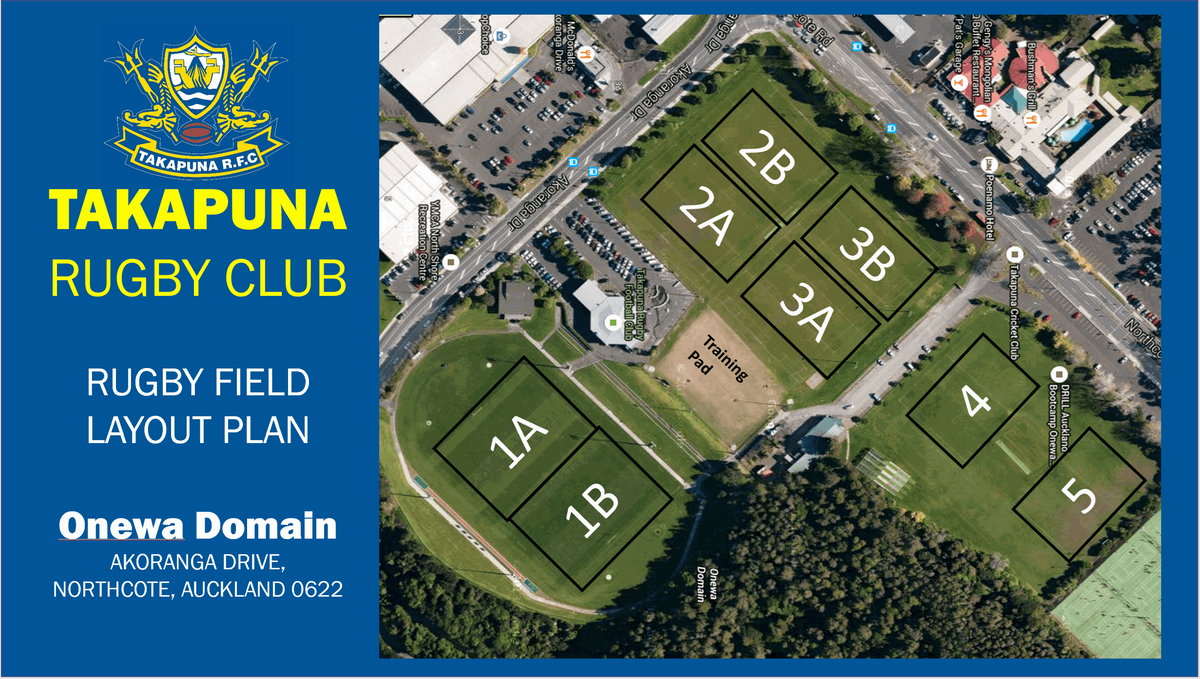 Takapuna Rugby map